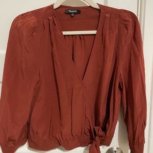 100% Silk Madewell tie top